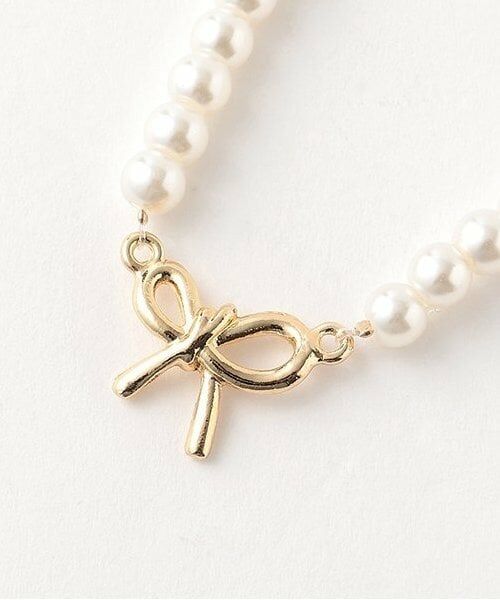 Mi-je / ミジェ ネックレス・ペンダント・チョーカー | リボンつきパールネックレス【韓国ファッション】 | 詳細2