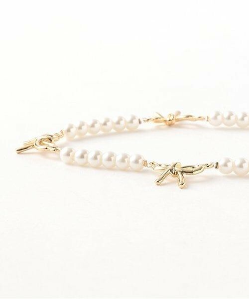 Mi-je / ミジェ ネックレス・ペンダント・チョーカー | リボンつきパールネックレス【韓国ファッション】 | 詳細3