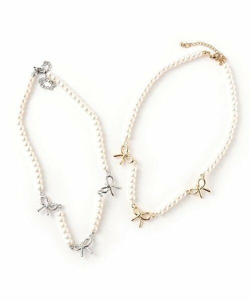 Mi-je / ミジェ ネックレス・ペンダント・チョーカー | リボンつきパールネックレス【韓国ファッション】 | 詳細4