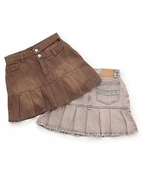 Mi-je / ミジェ ミニ・ひざ丈スカート | カラーデニムミニスカート | 詳細15