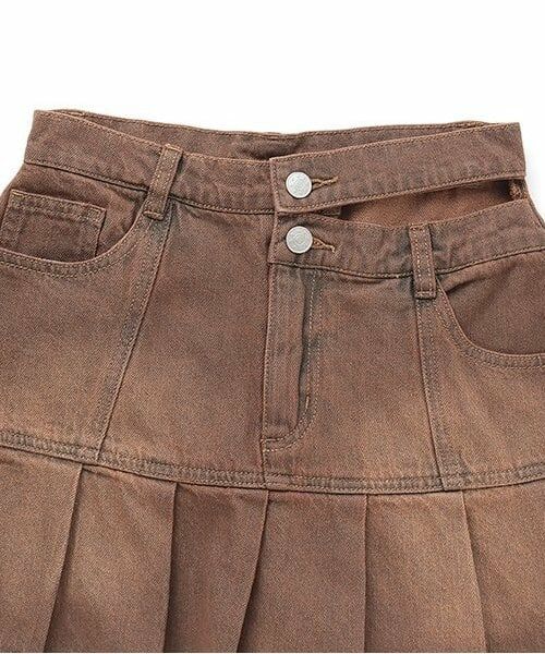 Mi-je / ミジェ ミニ・ひざ丈スカート | カラーデニムミニスカート | 詳細8