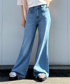 Mi-je / ミジェ その他パンツ | デニム裾加工ワイドパンツ【韓国ファッション】