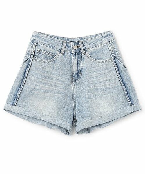 Mi-je / ミジェ ショート・ハーフ・半端丈パンツ | デニムロールアップショートパンツ | 詳細1