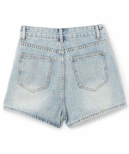 Mi-je / ミジェ ショート・ハーフ・半端丈パンツ | デニム台形スカパン | 詳細4