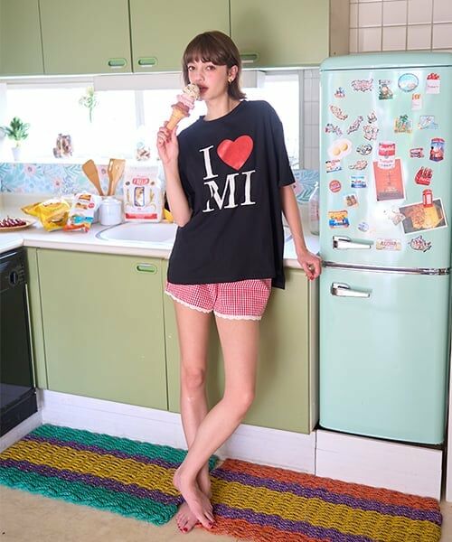 Mi-je / ミジェ Tシャツ | ロゴ半袖Tシャツ【韓国ファッション】 | 詳細1