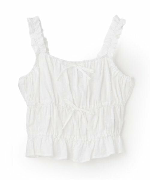 Mi-je / ミジェ キャミソール・チューブトップ | ViVi9月号掲載コットンギャザーリボンビスチェ【韓国ファッション】 | 詳細2