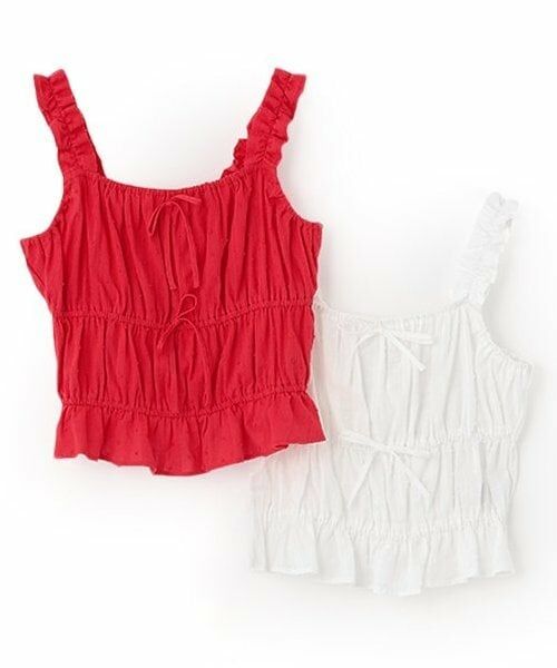 Mi-je / ミジェ キャミソール・チューブトップ | ViVi9月号掲載コットンギャザーリボンビスチェ【韓国ファッション】 | 詳細9