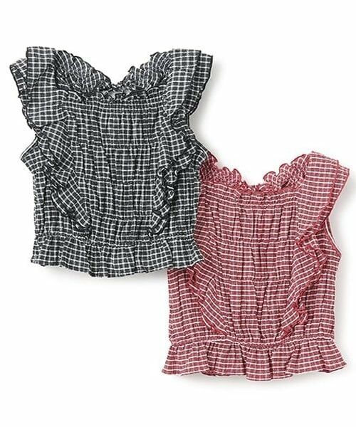 Mi-je / ミジェ シャツ・ブラウス | フリルスリーブチェックブラウス【韓国ファッション】 | 詳細13