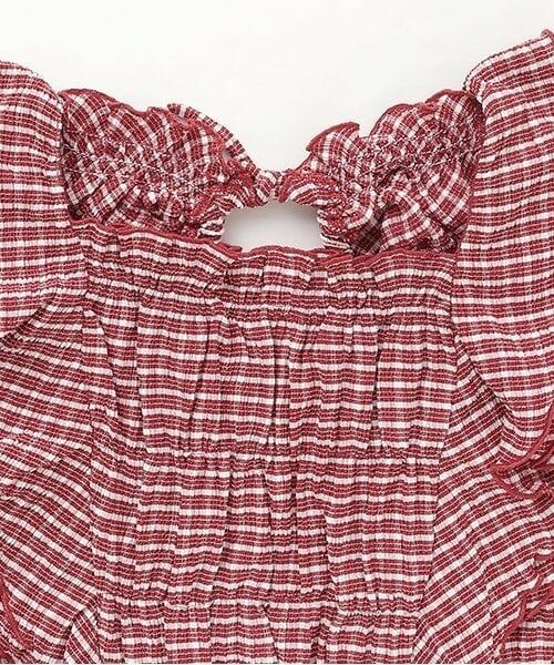 Mi-je / ミジェ シャツ・ブラウス | フリルスリーブチェックブラウス【韓国ファッション】 | 詳細8