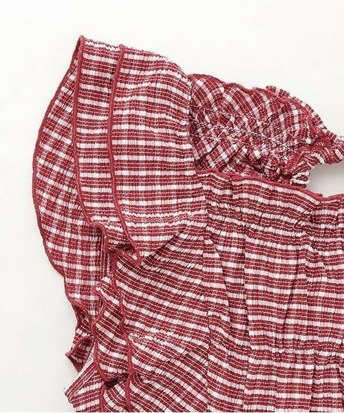 Mi-je / ミジェ シャツ・ブラウス | フリルスリーブチェックブラウス【韓国ファッション】 | 詳細9