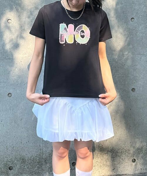 Mi-je / ミジェ Tシャツ | NO SWEETプリント半T【韓国ファッション】 | 詳細1