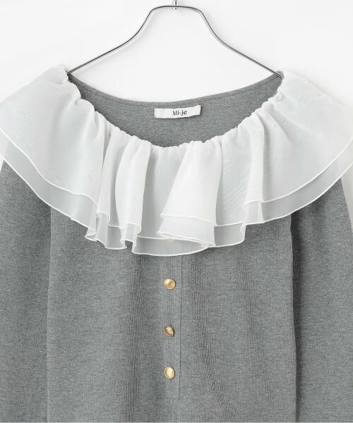 Mi-je / ミジェ ニット・セーター | フリルオフショルプルオーバー【韓国ファッション】 | 詳細8