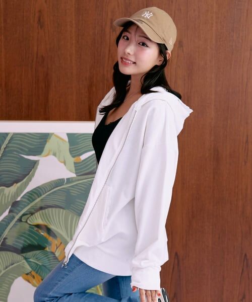 Mi-je / ミジェ スウェット | ロゴ刺繍ルーズパーカ【韓国ファッション】 | 詳細1