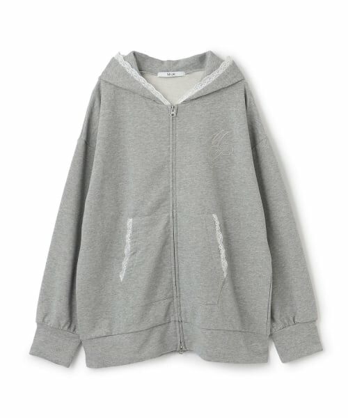 Mi-je / ミジェ スウェット | ロゴ刺繍ルーズパーカ【韓国ファッション】 | 詳細4