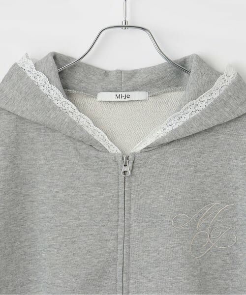 Mi-je / ミジェ スウェット | ロゴ刺繍ルーズパーカ【韓国ファッション】 | 詳細6