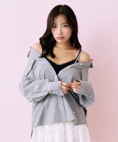 Mi-je / ミジェ シャツ・ブラウス | ロゴプレート付チェックシャツ【韓国ファッション】