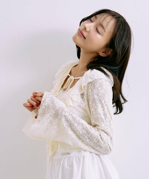 Mi-je / ミジェ Tシャツ | フリルボレロキャミSET【韓国ファッション】 | 詳細1