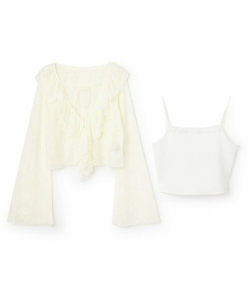 Mi-je / ミジェ Tシャツ | フリルボレロキャミSET【韓国ファッション】 | 詳細7