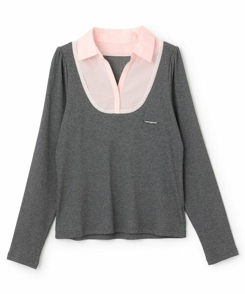 Mi-je / ミジェ Tシャツ | シャツレイヤードカットプルオーバー【韓国ファッション】 | 詳細5