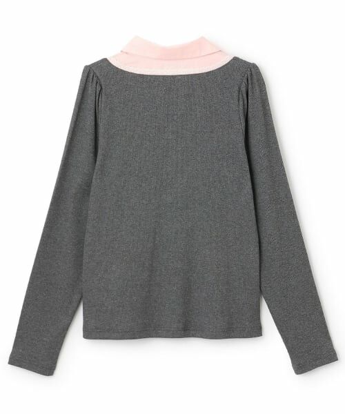 Mi-je / ミジェ Tシャツ | シャツレイヤードカットプルオーバー【韓国ファッション】 | 詳細6