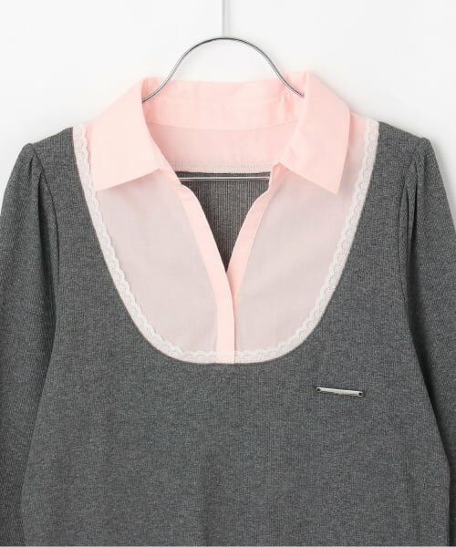 Mi-je / ミジェ Tシャツ | シャツレイヤードカットプルオーバー【韓国ファッション】 | 詳細7