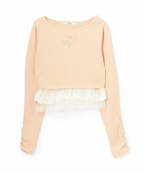 Mi-je / ミジェ Tシャツ | 裾フリルラインストーンTシャツ【韓国ファッション】 | 詳細7