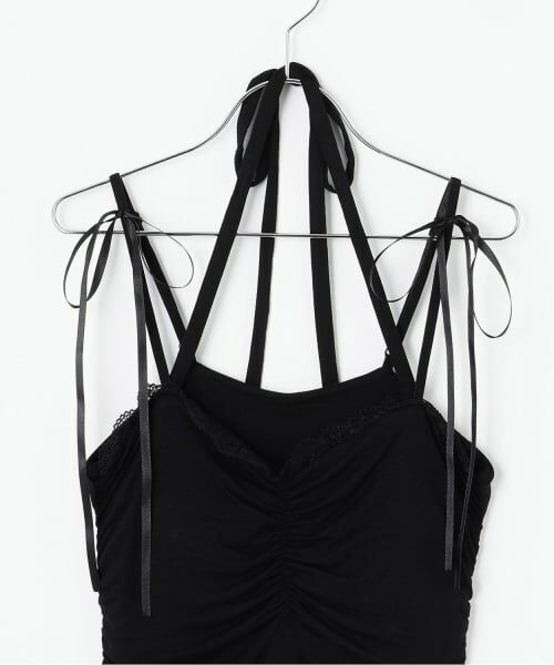 Mi-je / ミジェ キャミソール・チューブトップ | 肩リボンギャザーキャミソール【韓国ファッション】 | 詳細4