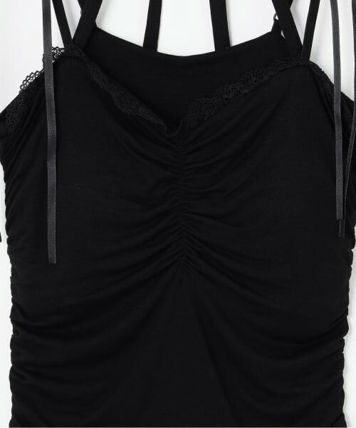 Mi-je / ミジェ キャミソール・チューブトップ | 肩リボンギャザーキャミソール【韓国ファッション】 | 詳細5