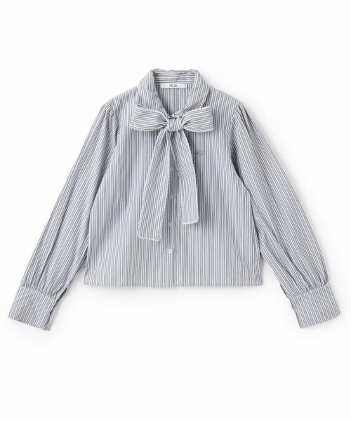 Mi-je / ミジェ シャツ・ブラウス | ボウタイロゴ刺しゅうシャツ【韓国ファッション】 | 詳細4