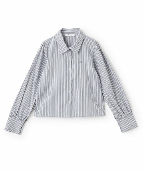 Mi-je / ミジェ シャツ・ブラウス | ボウタイロゴ刺しゅうシャツ【韓国ファッション】 | 詳細6