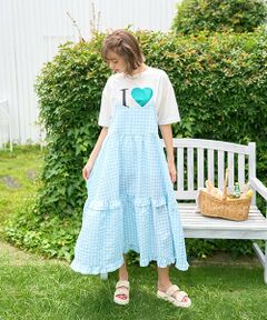 Mi-je / ミジェ ミニ丈・ひざ丈ワンピース | ギンガムチェックキャミワンピース【韓国ファッション】