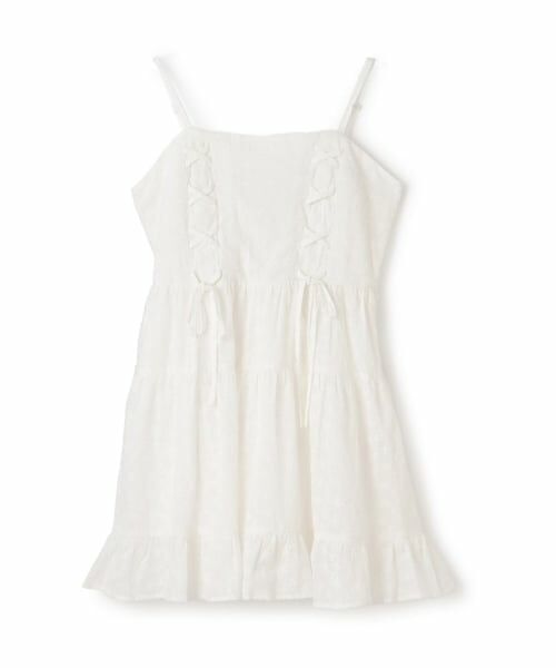 Mi-je / ミジェ ミニ丈・ひざ丈ワンピース | レースアップキャミワンピース【韓国ファッション】 | 詳細6