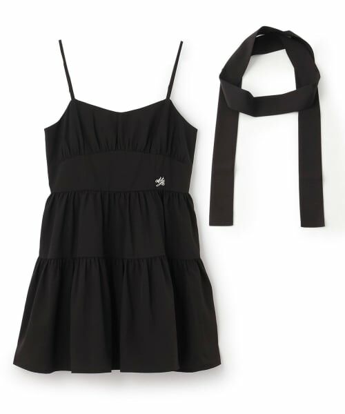 Mi-je / ミジェ ミニ丈・ひざ丈ワンピース | タイ付ギャザーワンピース【韓国ファッション】 | 詳細7