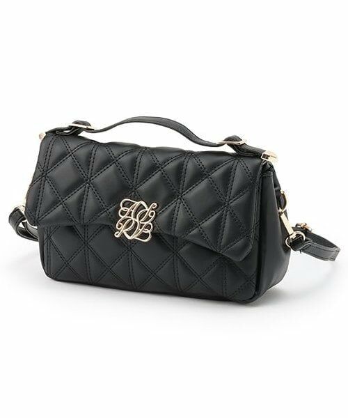 Mi-je / ミジェ ショルダーバッグ | キルティング2WAYショルダー【韓国ファッション】（黒）