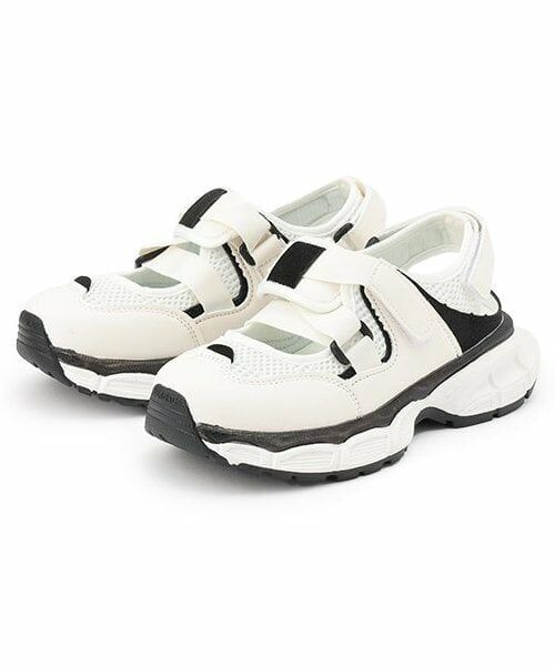 Mi-je / ミジェ サンダル | メッシュテープサンダル【韓国ファッション】（オフ ホワイト）