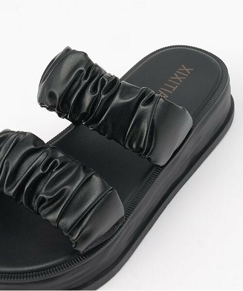 Mi-je / ミジェ サンダル | ギャザーバンドサンダル【韓国ファッション】 | 詳細2