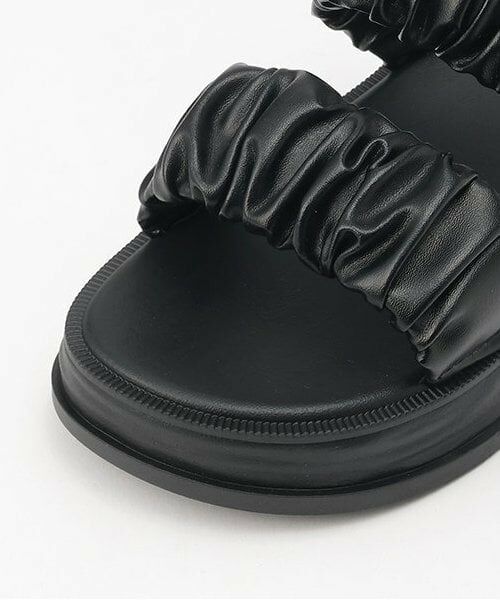 Mi-je / ミジェ サンダル | ギャザーバンドサンダル【韓国ファッション】 | 詳細3