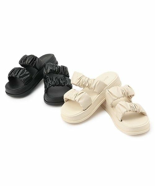 Mi-je / ミジェ サンダル | ギャザーバンドサンダル【韓国ファッション】 | 詳細7