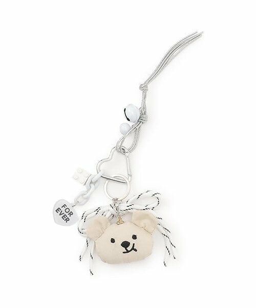 Mi-je / ミジェ ブローチ・コサージュ | ベアチャーム【韓国ファッション】（オフ ホワイト）