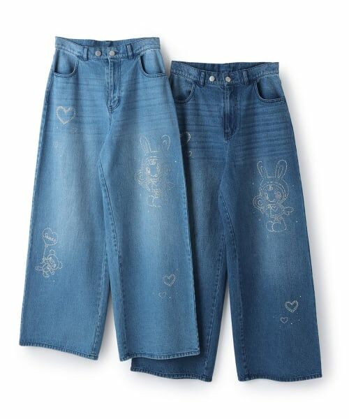 Mi-je / ミジェ その他パンツ | 【ベリエちゃん】ラインストーンデニムパンツ | 詳細11