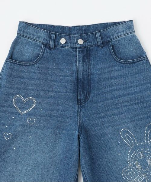 Mi-je / ミジェ その他パンツ | 【ベリエちゃん】ラインストーンデニムパンツ | 詳細3