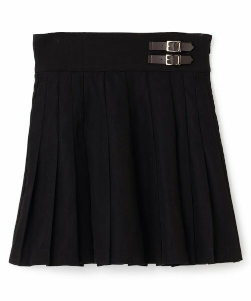 Mi-je / ミジェ ミニ・ひざ丈スカート | ダブルベルトプリーツスカート【韓国ファッション】 | 詳細5