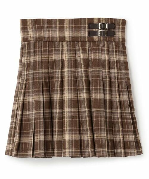 Mi-je / ミジェ ミニ・ひざ丈スカート | ダブルベルトプリーツスカート【韓国ファッション】 | 詳細6