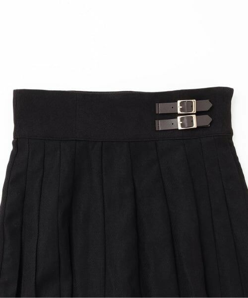 Mi-je / ミジェ ミニ・ひざ丈スカート | ダブルベルトプリーツスカート【韓国ファッション】 | 詳細8