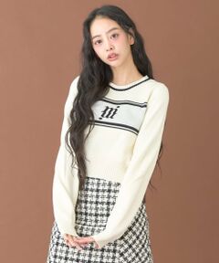 コンパクトジャガードニット【韓国ファッション】