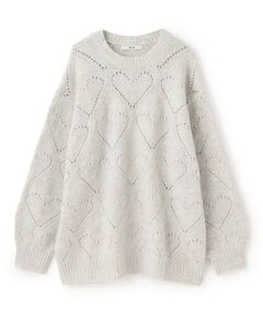 Mi-je / ミジェ ニット・セーター | ハート編みMIXルーズニット【韓国ファッション】