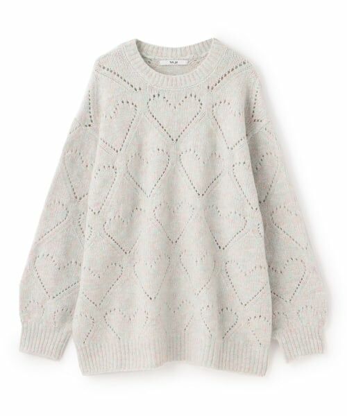 Mi-je / ミジェ ニット・セーター | ハート編みMIXルーズニット【韓国ファッション】 | 詳細4