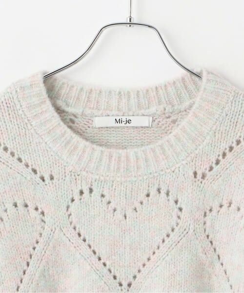 Mi-je / ミジェ ニット・セーター | ハート編みMIXルーズニット【韓国ファッション】 | 詳細6