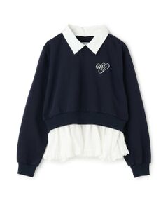 Mi-je / ミジェ スウェット | レイヤードペプラムトレーナー【韓国ファッション】