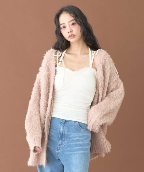 Mi-je / ミジェ カーディガン・ボレロ | 起毛ニットカーディガン【韓国ファッション】 | 詳細1